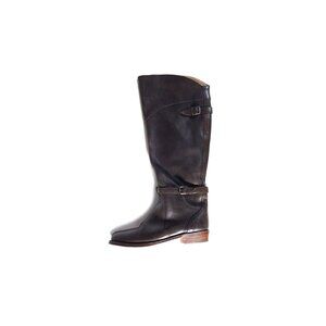 FRYE Boots Dorado Dark Brown Leather Knee High Riding Boot